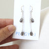 Smoky Quartz Droplet Earrings by Peggy Li