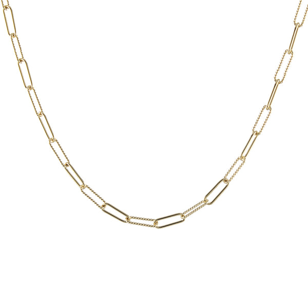 Mixed Chain Rectangle Link Necklace – Peggy Li Creations