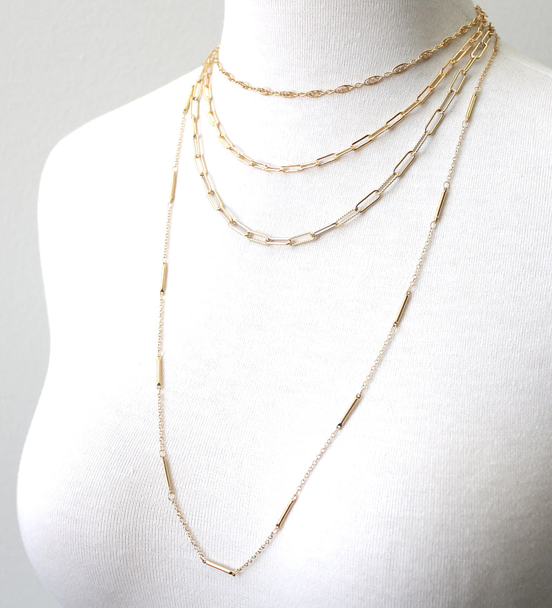 Rectangle link layering chains