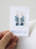 London Blue topaz earrings