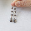 Smoky quartz gem earrings