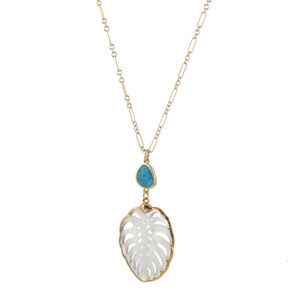 Monstera Leaf Necklace