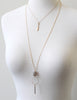 Long Moonstone Bar Necklace