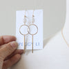 Moonstone Bar and dangle earrings