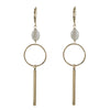 Moonstone Bar Earrings