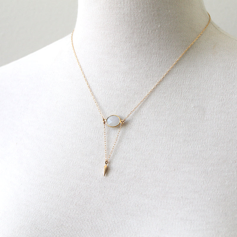 Moonstone Point Necklace