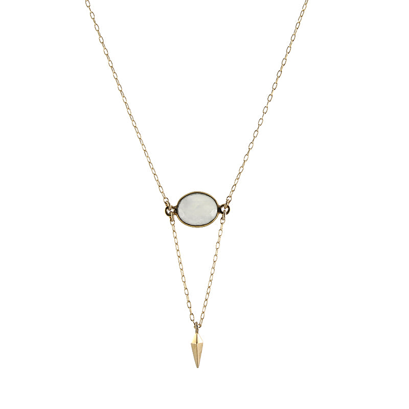 Moonstone Point Necklace