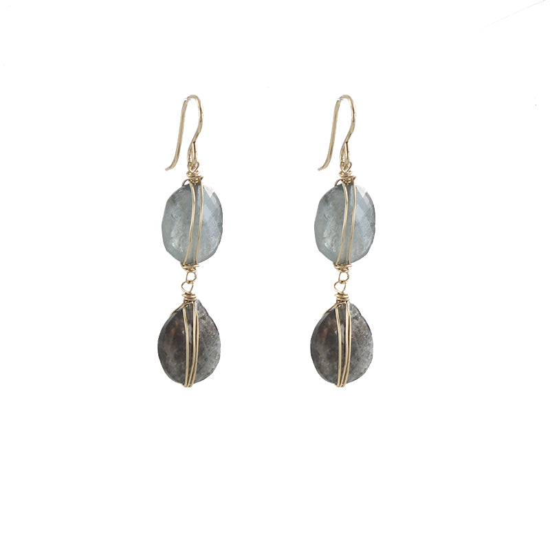 Moss Aquamarine Earrings