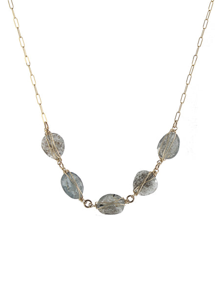 Moss Aquamarine Necklace