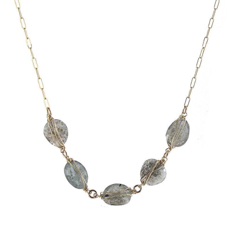 Moss Aquamarine Necklace