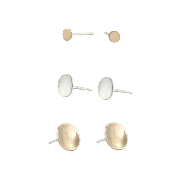 Nailhead stud earrings petite post