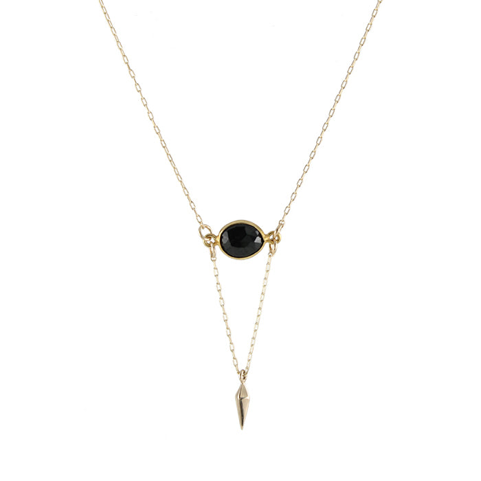 Onyx Point Necklace