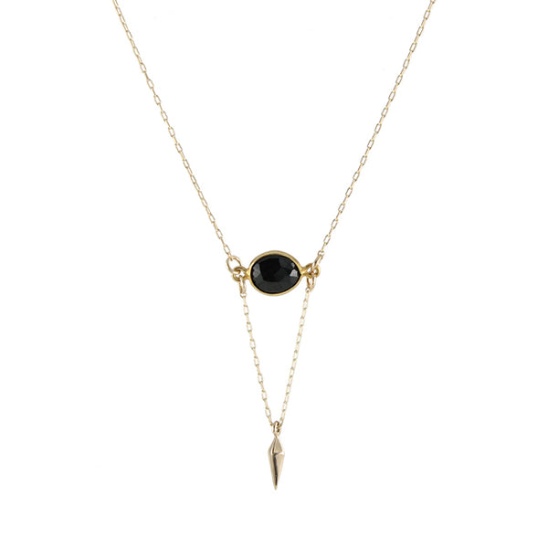 Onyx Point Necklace