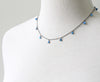 Small Blue Opals Necklace detail