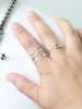 Mixed metal adjustable stacking rings