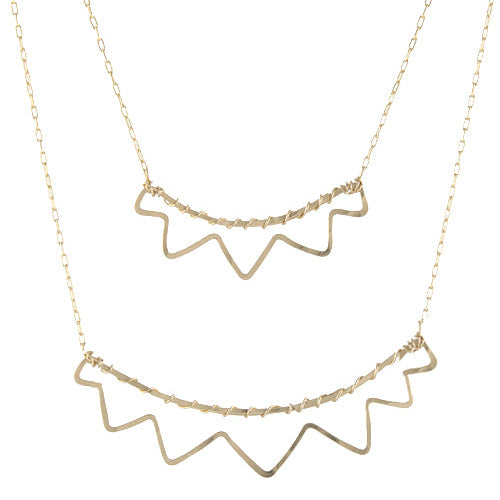 Open Sunburst Charm Necklace