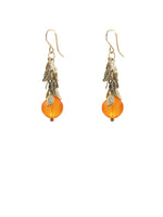 Orange Orb Earrings