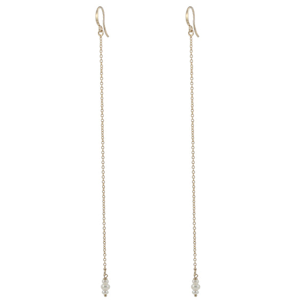 Pearl Shoulder Duster Earrings