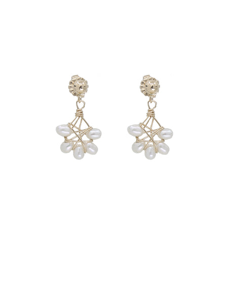 Mesh Pearl Earrings