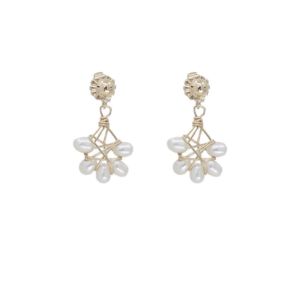Mesh Pearl Earrings