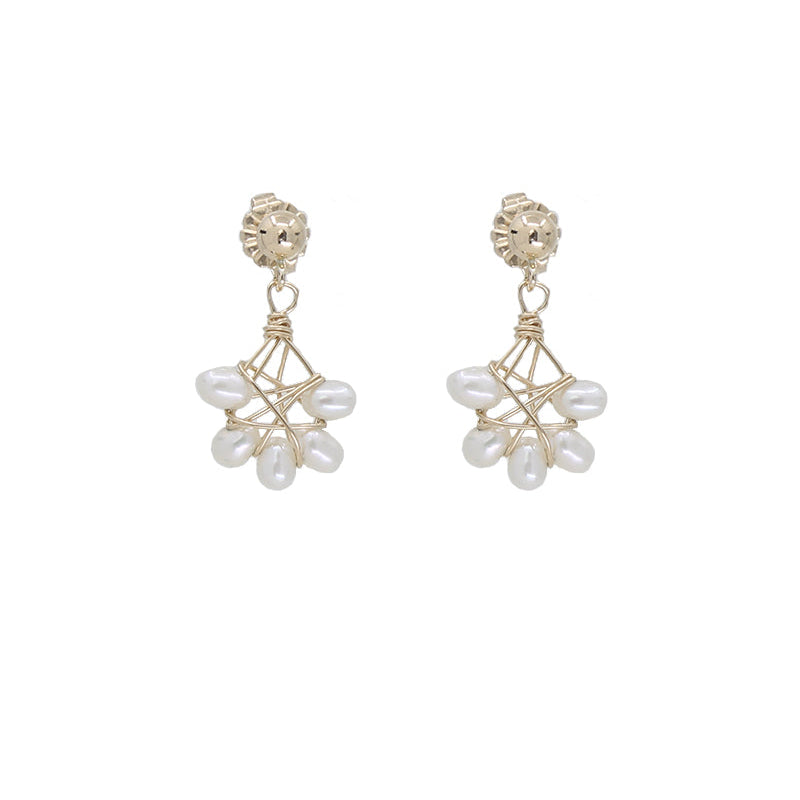 Mesh Pearl Earrings