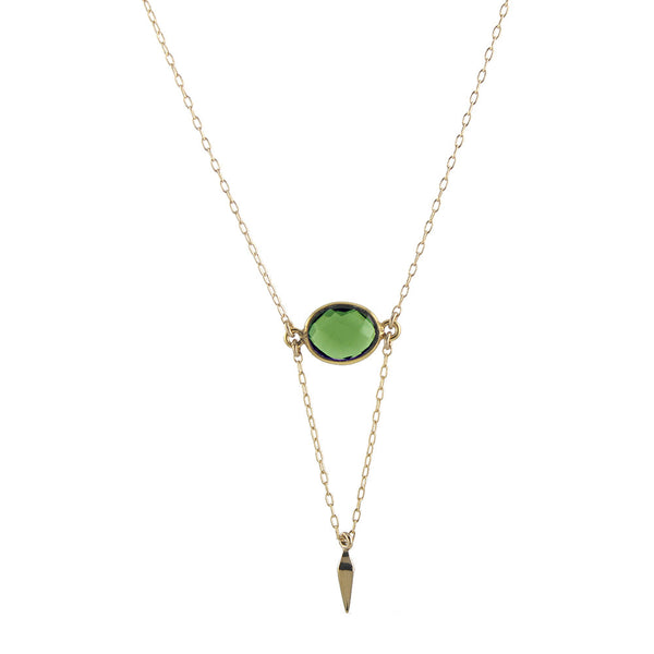 Peridot Point Necklace