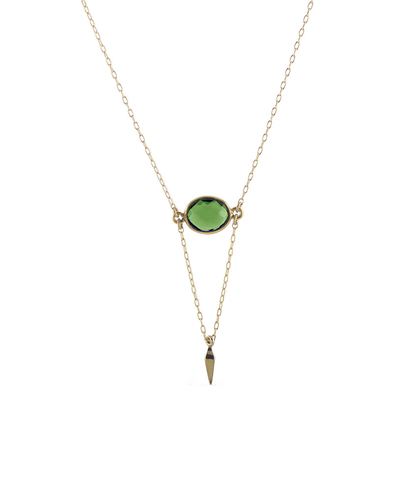 Peridot Point Necklace