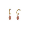Pink Opal Arch Earrings