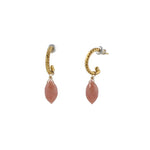 Pink Opal Arch Earrings