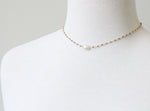Pyrite and Moonstone Choker Necklace