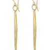 Large Quill Earrings - gold overlay