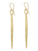 Large Quill Earrings - gold overlay