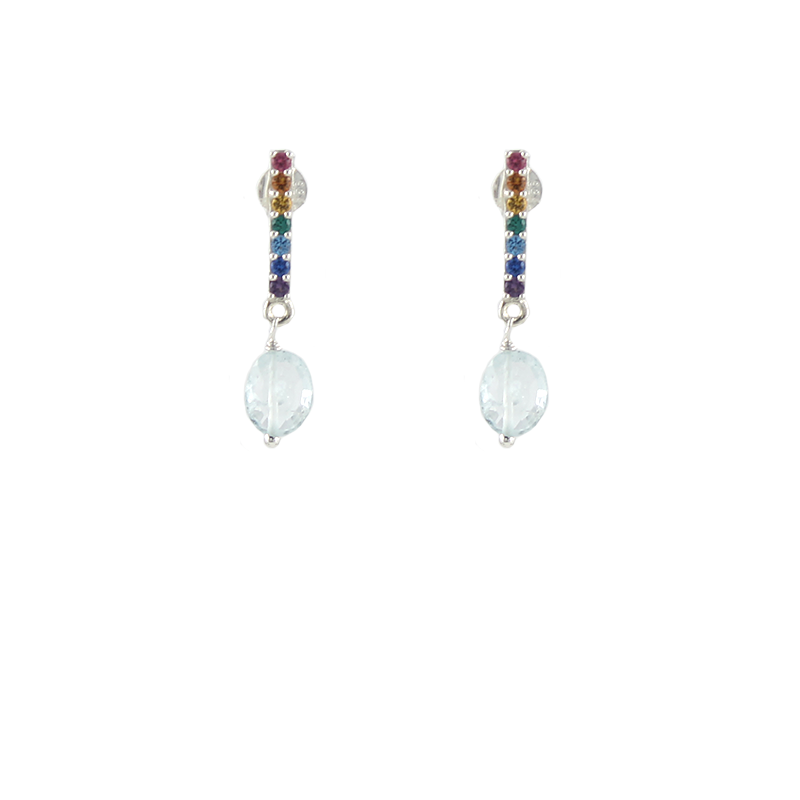 Rainbow Bar Earrings