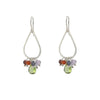 Rainbow Teardrop Earrings sterling silver