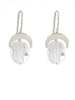 Quartz and silver Raindrop Earrings