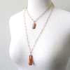 Rectangle Carnelian Necklaces