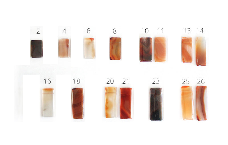 Carnelian stone colors