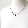 Rectangle Watermelon Tourmaline Necklace