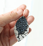 Recycled Leather Earrings by Peggy Li