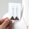 Red Tiger Eye Drop Earrings