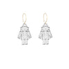 retro robot earrings