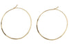 Handmade gold hoop earrings