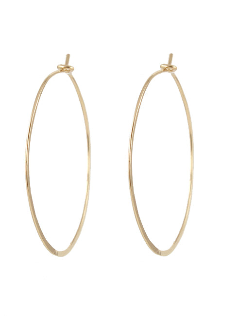 Delicate Hoop Earrings - detail