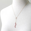 Pink sapphires necklace
