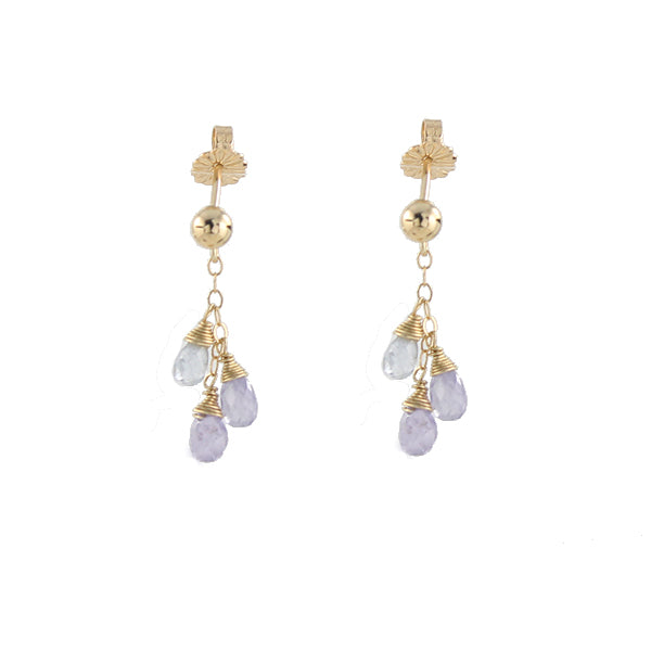 Lavender Sapphire Earrings