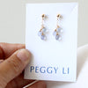 Sapphire Sprinkles Earrings, Peggy Li Creations