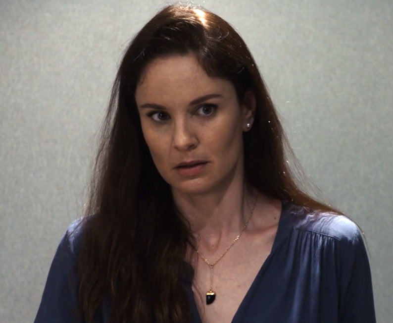 Sarah Wayne Callies onyx horn necklace from Prison Break