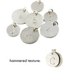 Individual silver initial charms
