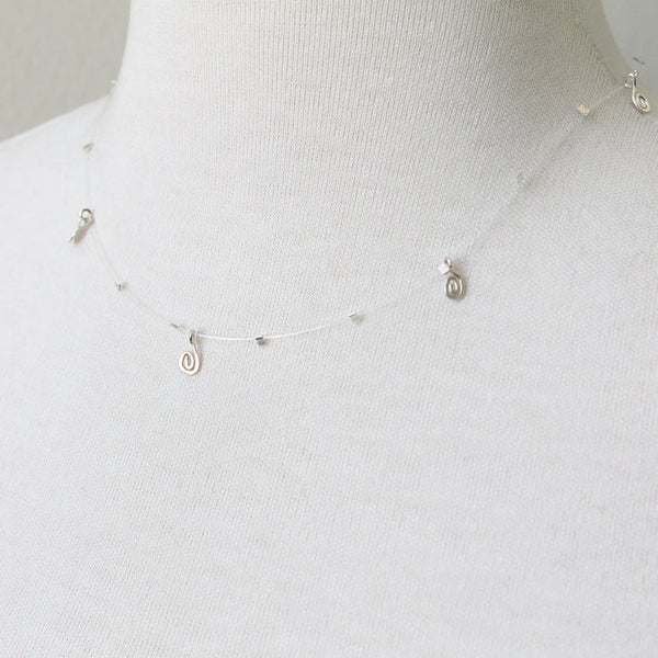 Silver Tab Illusion Necklace seen on Buffy the Vampire Slayer