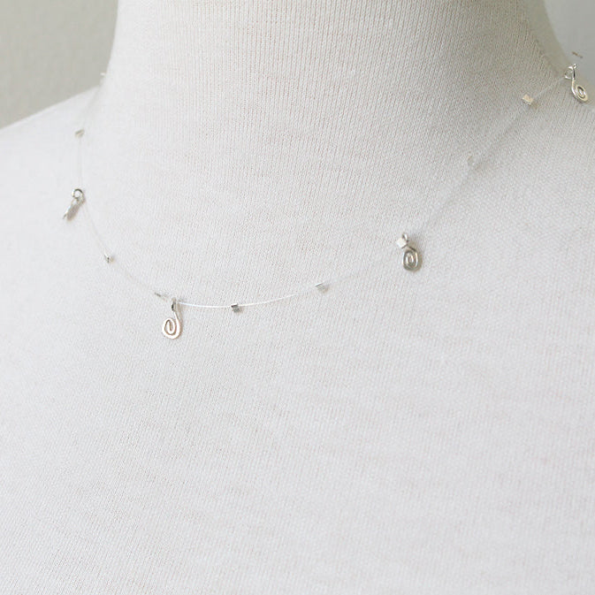 Silver Tab Illusion Necklace seen on Buffy the Vampire Slayer